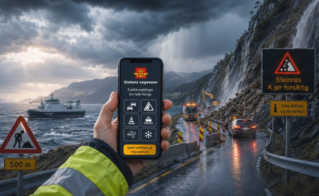 Statens Vegvesen trafikkmelding